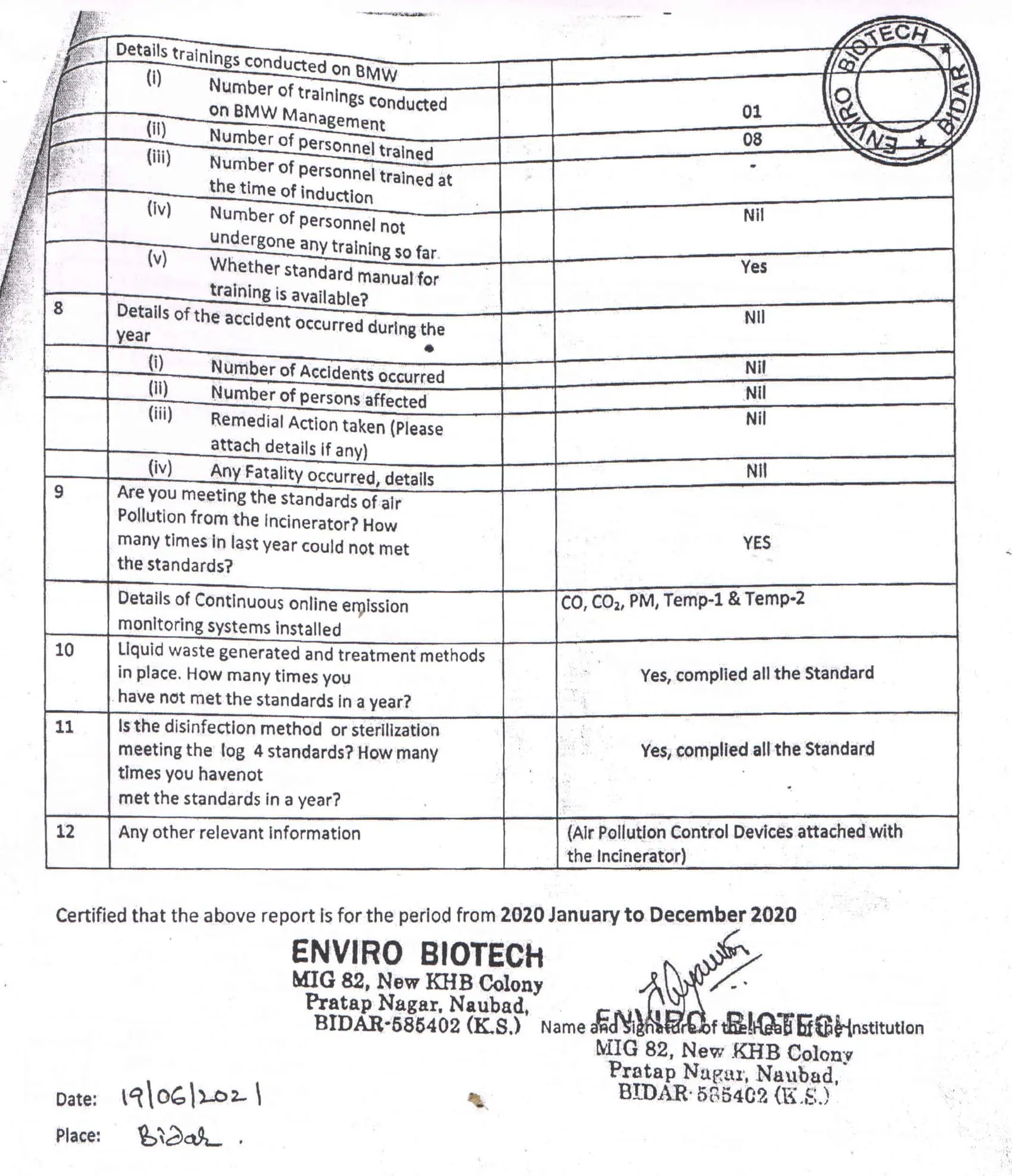 Annual Report – page 3 of 3